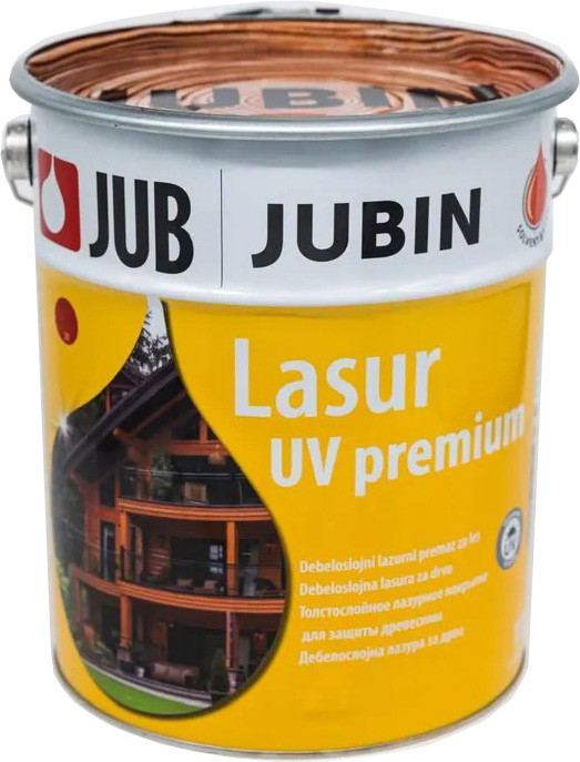 Лазурь для древесины Jub Lasur UV Premium № 21 (10л, серый)