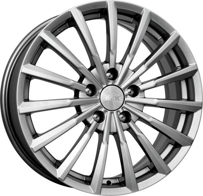 Литой диск K&K Акцент 17x7" 4x100мм DIA 60.1мм ET 43мм Дарк платинум