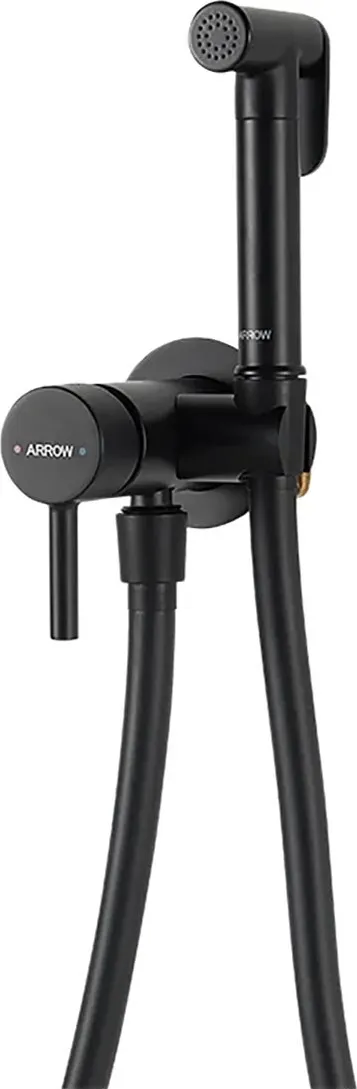 Гигиенический душ со смесителем Arrow AHQ03MB-TZ (черный матовый) — фото 2