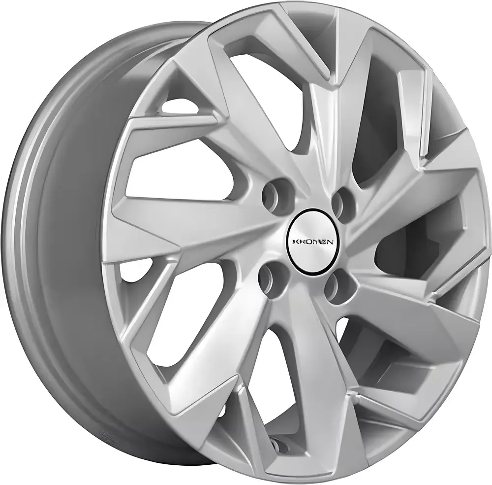 Литой диск Khomen KHW1402 Accent/Getz/i20 14x5.5" 4x100мм DIA 67.1мм ET 38мм (F-Silver)