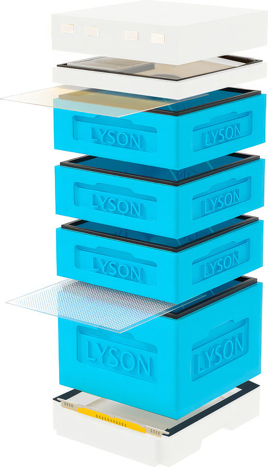 Улей Lyson Дадан На 12 Рамок / K126BW (синий/неокрашенный)