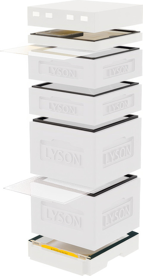 Улей Lyson Дадан На 12 Рамок / K127W (неокрашенный)