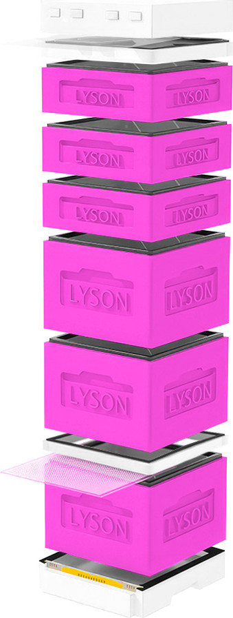 Улей Lyson Дадан На 12 Рамок / K128PW (розовый/неокрашенный)