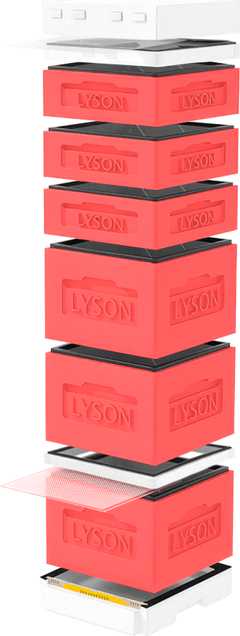 Улей Lyson Дадан На 12 Рамок / K128RDW (красный/неокрашенный)
