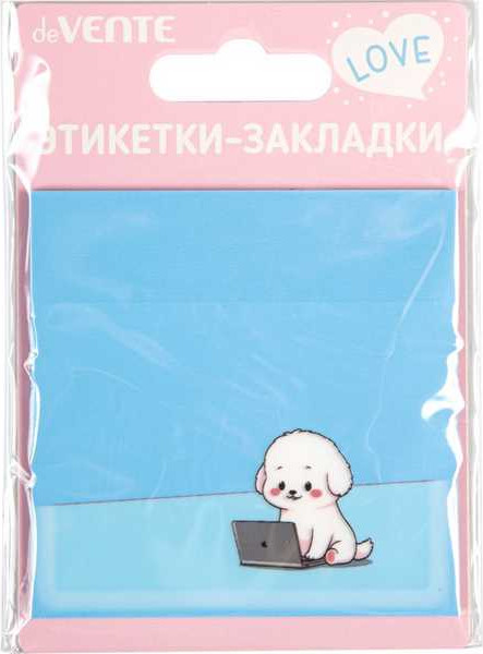 Блок для записей deVente Puppy / 2011432 (голубой)