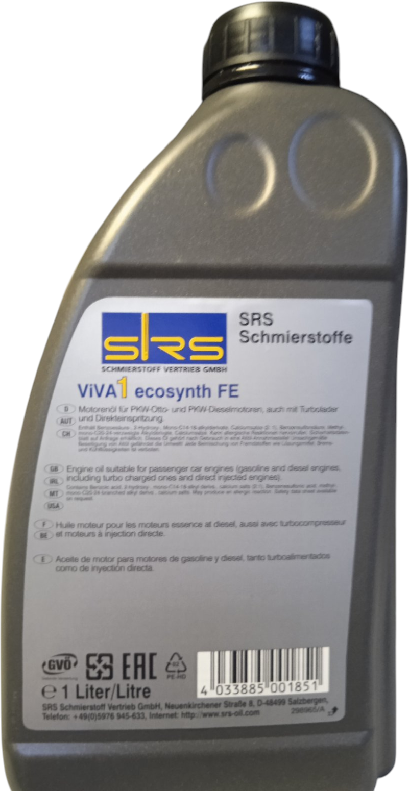 Моторное масло SRS Viva 1 Ecosynth FE 0W20 (1л) — фото 2