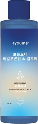 Тонер для лица Ayoume Hyaluronic Acid & Aloe Moisturizing Toner (250мл)