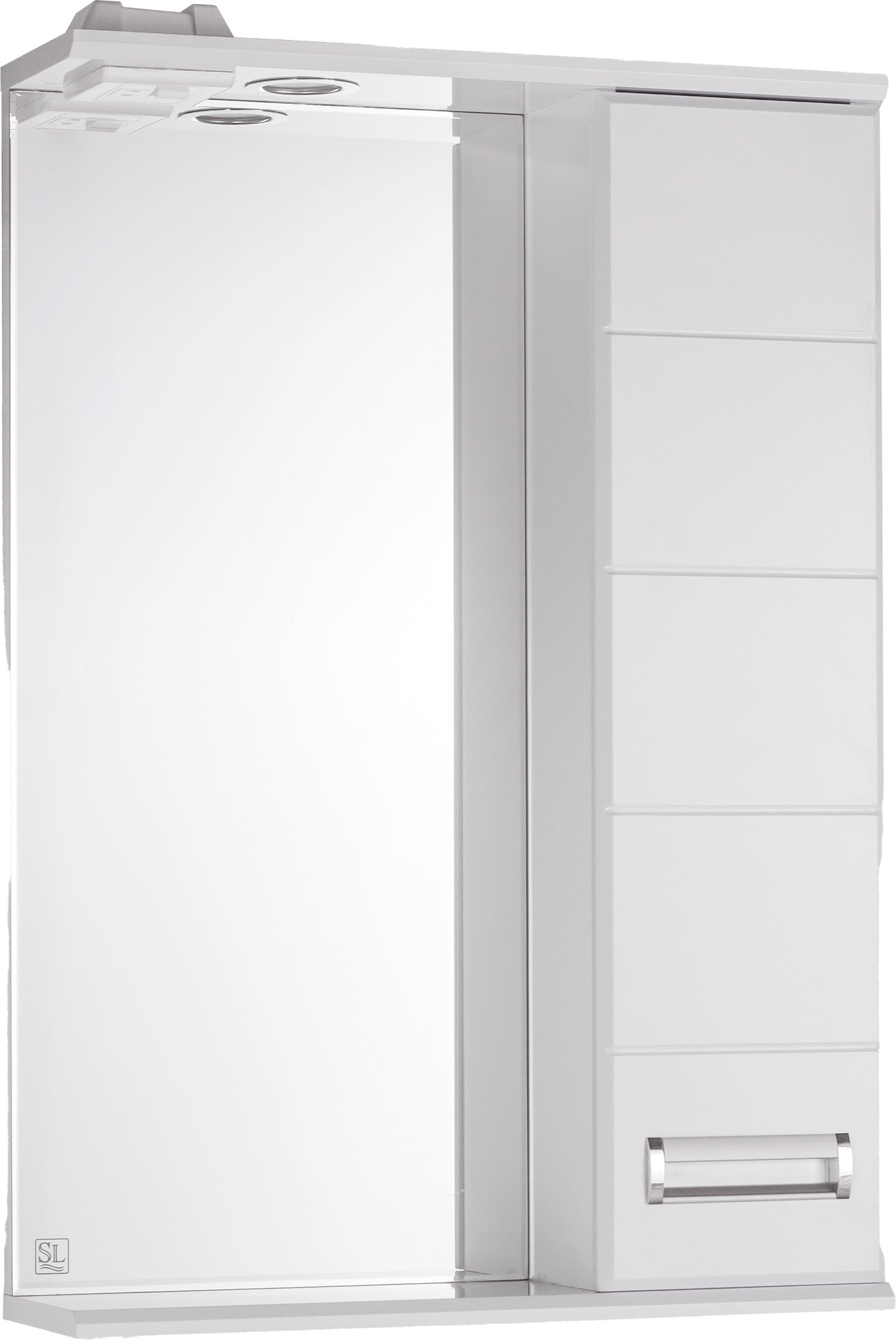 Шкаф с зеркалом для ванной Symbolite Ирис 550/С