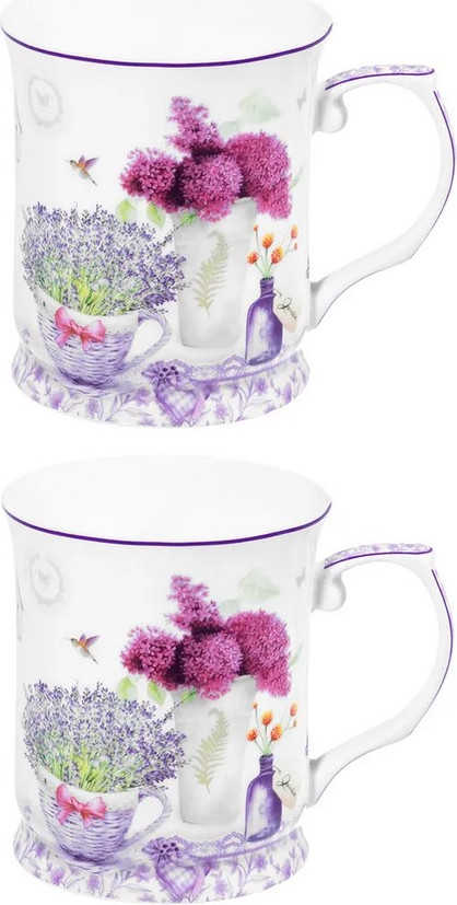 Набор кружек Elan Gallery Лаванда New Bone China / 420770 — фото 4