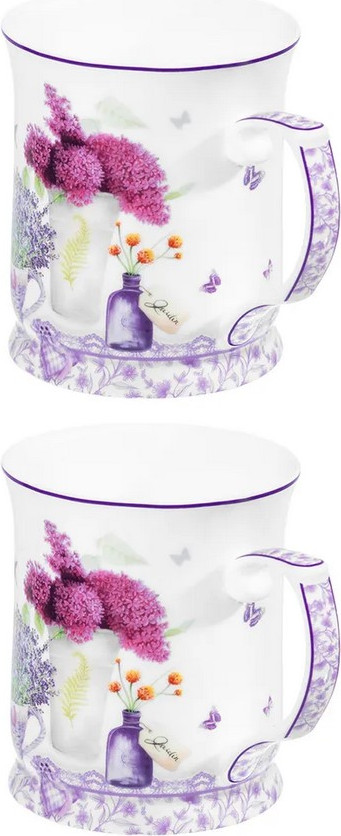 Набор кружек Elan Gallery Лаванда New Bone China / 420770 — фото 5