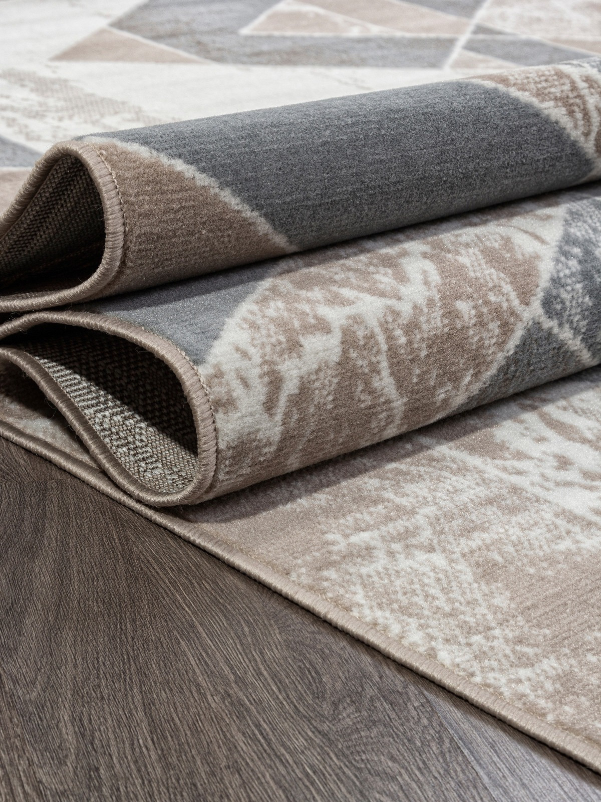 Ковровая дорожка Merinos Sierra F354-STAN-BEIGE-BLUE (1х30) — фото 2