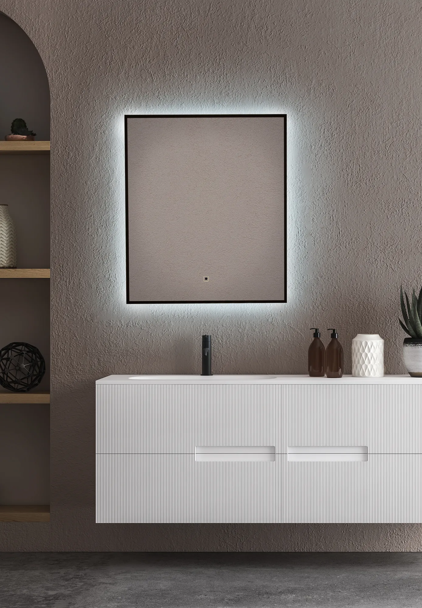 Зеркало Silver Mirrors Spell-Black 60x70-2.1 / LED-00002993