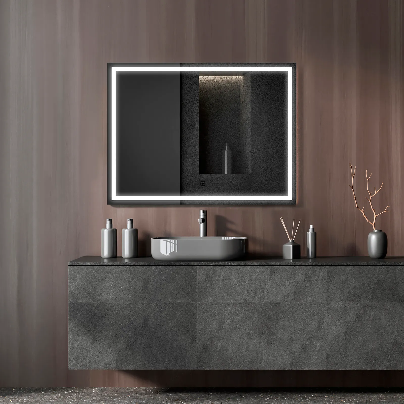 Зеркало Silver Mirrors Ливия 80x60 2.1 / LED-00003015
