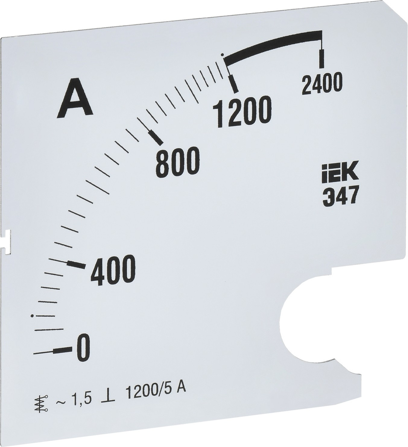 Шкала для амперметра IEK IPA20D-SC-1200