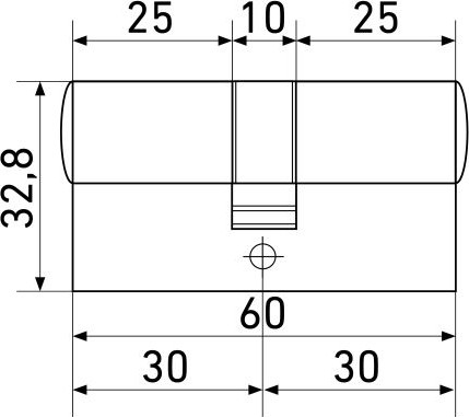 Цилиндровый механизм замка LS (Long-Term Security) LS 60 C-CR (10) Blister — фото 5