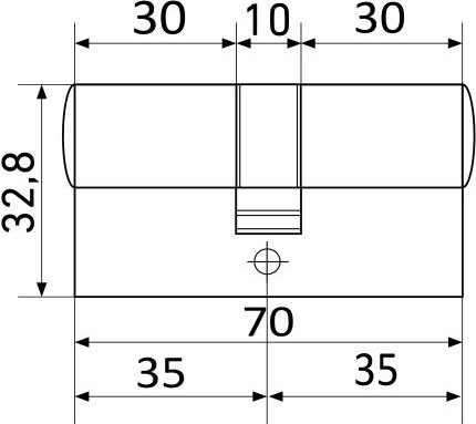 Цилиндровый механизм замка LS (Long-Term Security) LS 70 C-CR (10) Blister — фото 6