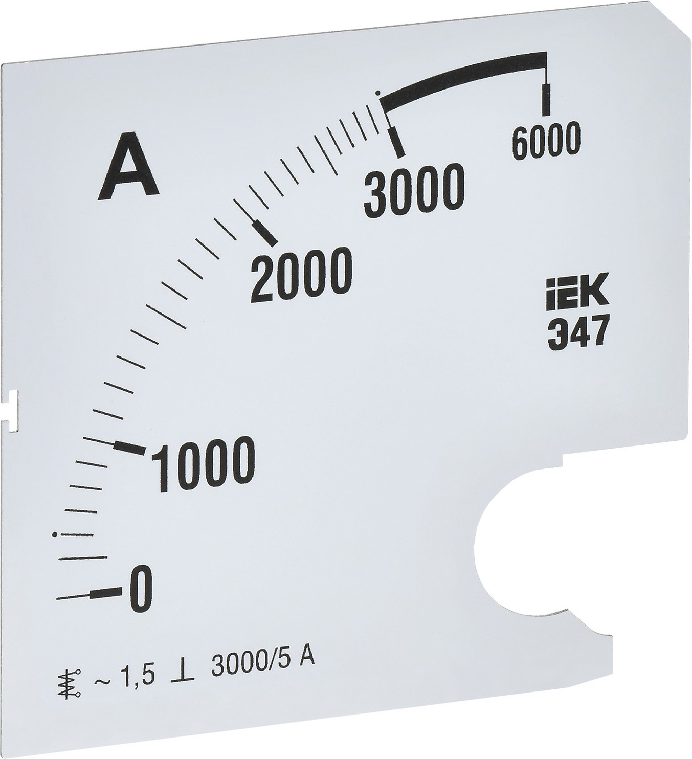 Шкала для амперметра IEK IPA20D-SC-3000
