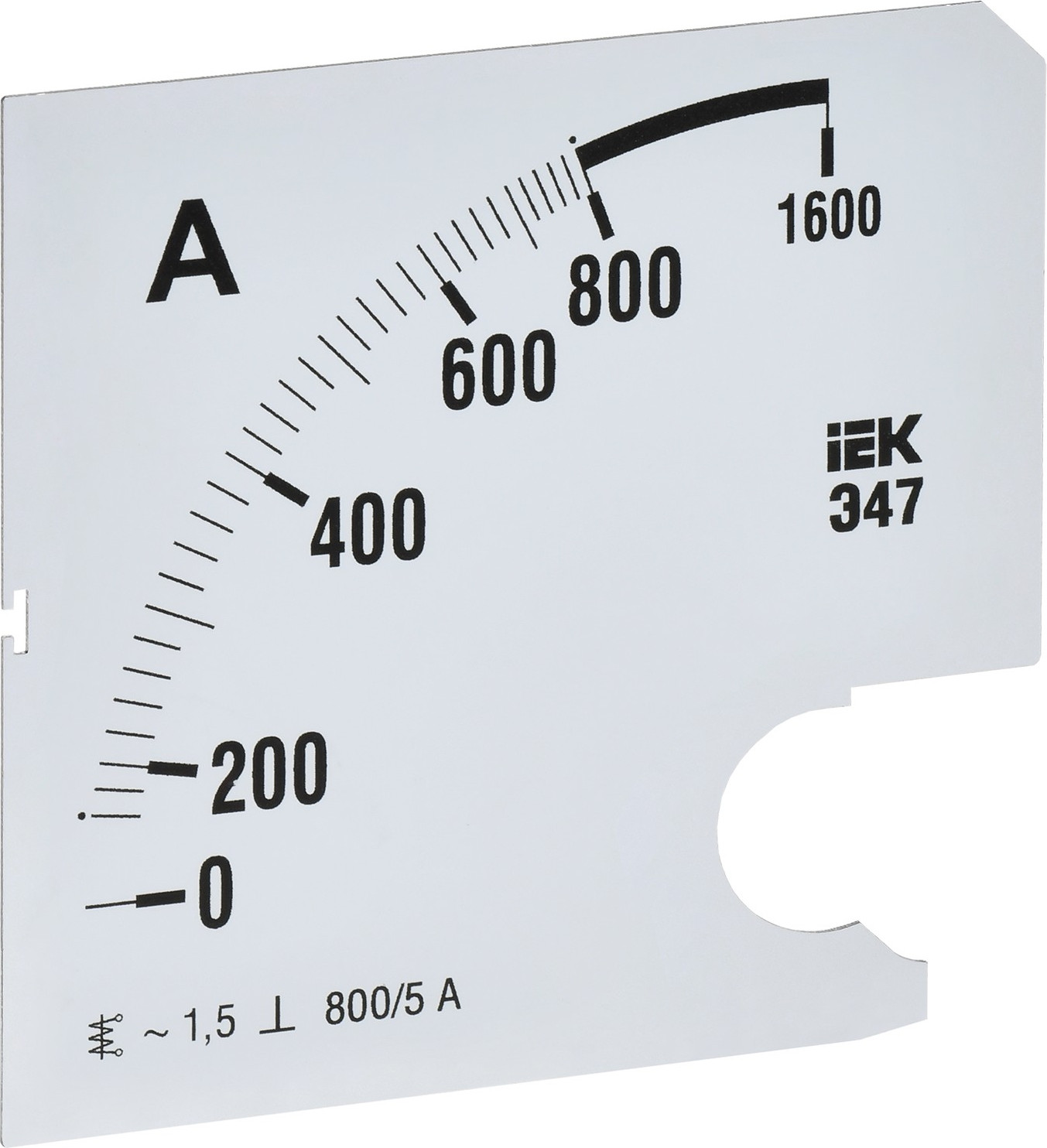 Шкала для амперметра IEK IPA20D-SC-0800