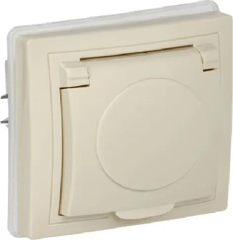 Розетка IEK Kvarta KV-R16-16-44-K33 (кремовый)