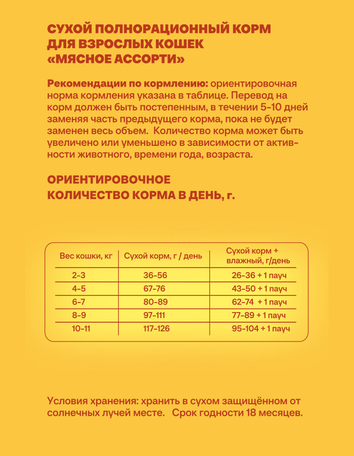 Сухой корм для кошек Хаппи Лаппи Мясное ассорти (700г) — фото 4