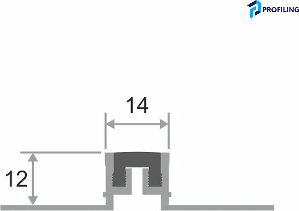 Деформационный шов Profiling Projoint NTA-12 (2.7м, серый) — фото 3