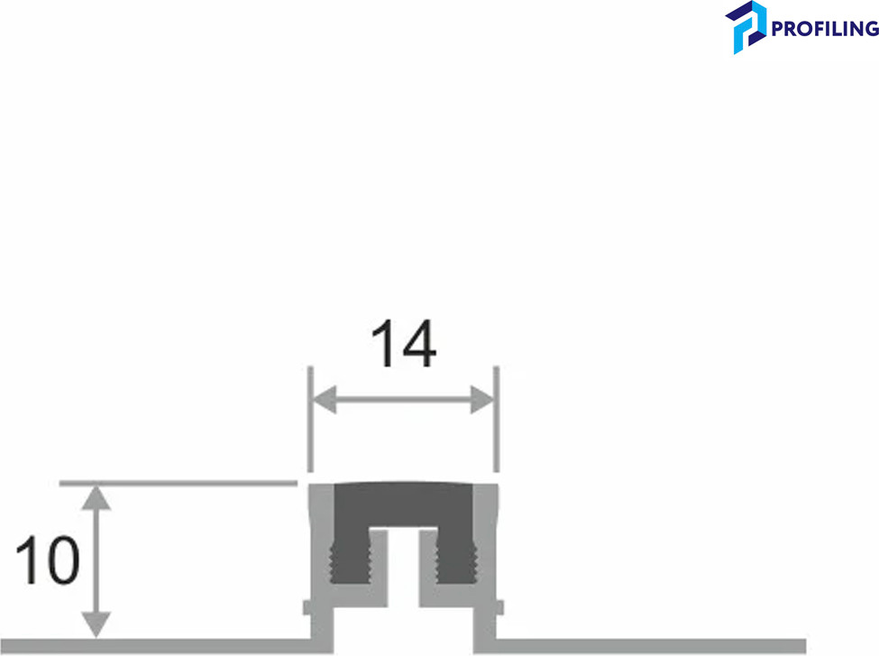 Деформационный шов Profiling Projoint NTA-10 (2.7м, черный) — фото 3