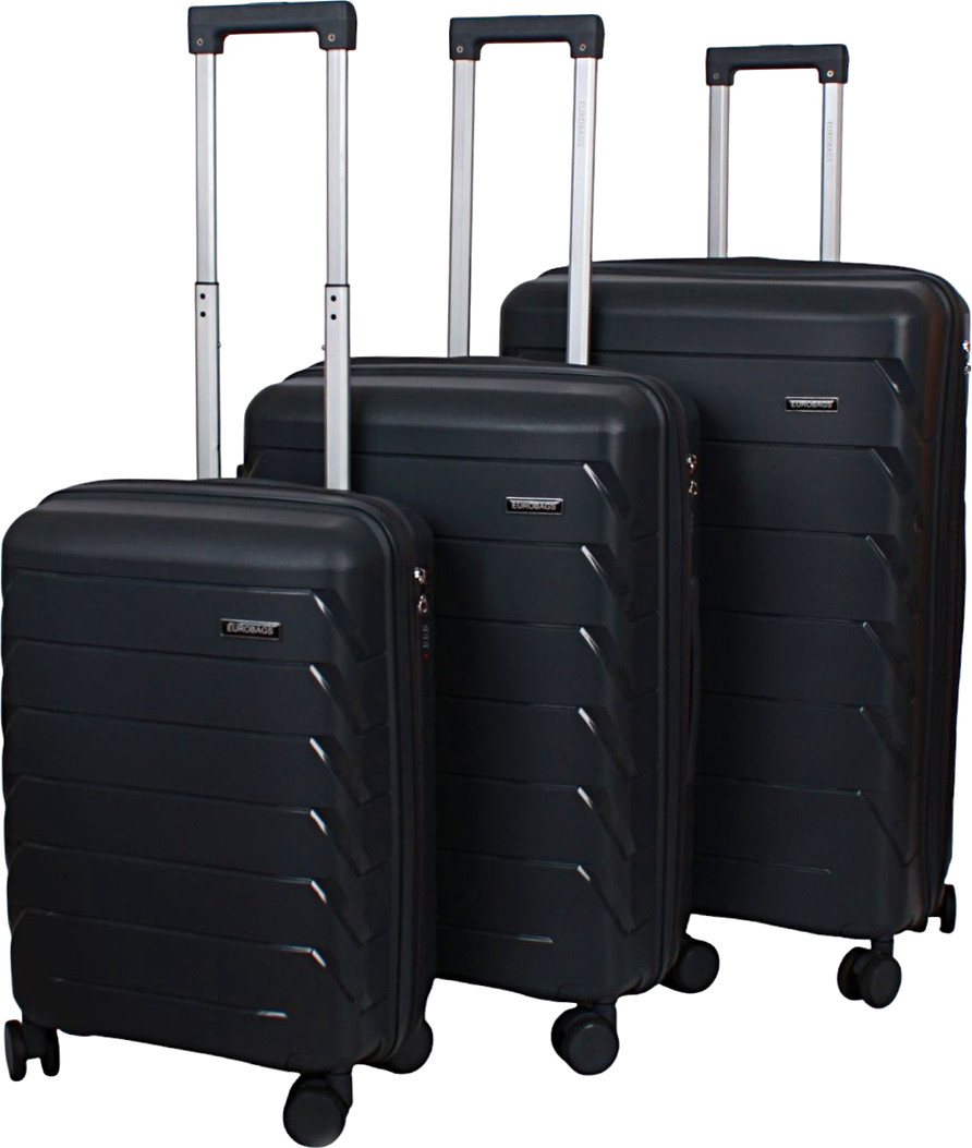Чемодан на колесах EUROBAGS PP-N86 (S, графит) — фото 2