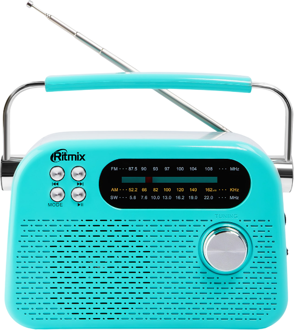 Радиоприемник Ritmix RPR-045 (лазурный)