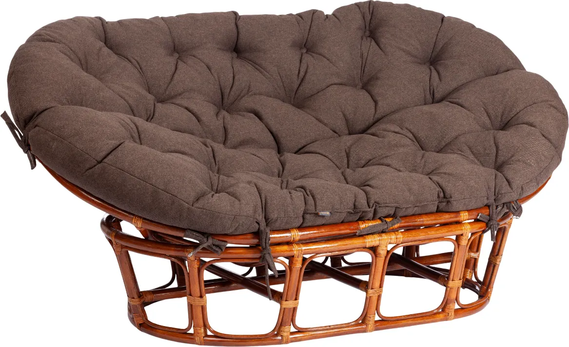 Диван садовый Tetchair Mamasan 23/02 W с подушкой (коньяк/коричневый)