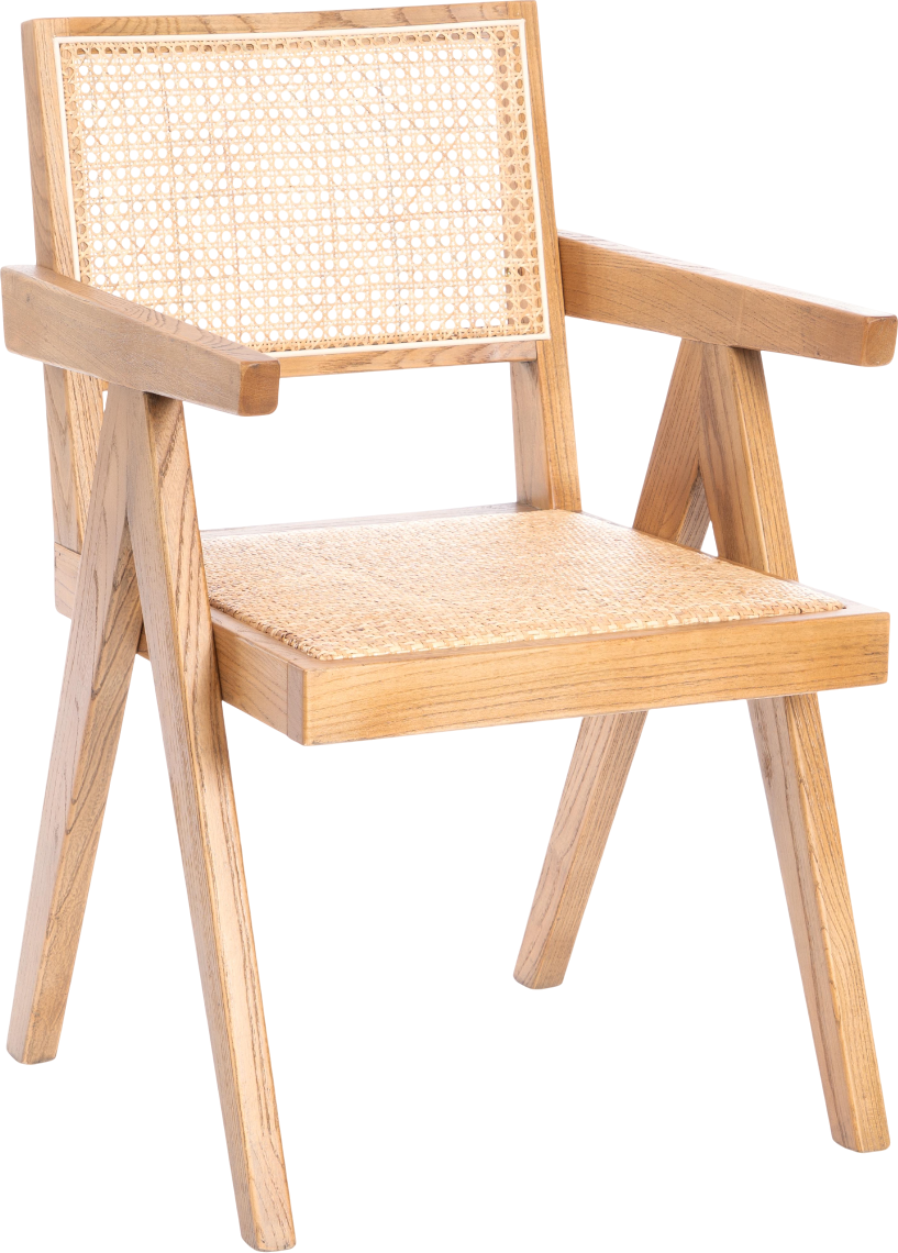 Набор стульев Tetchair Loki дерево вяз/ротанг (2шт, груша №3) — фото 2