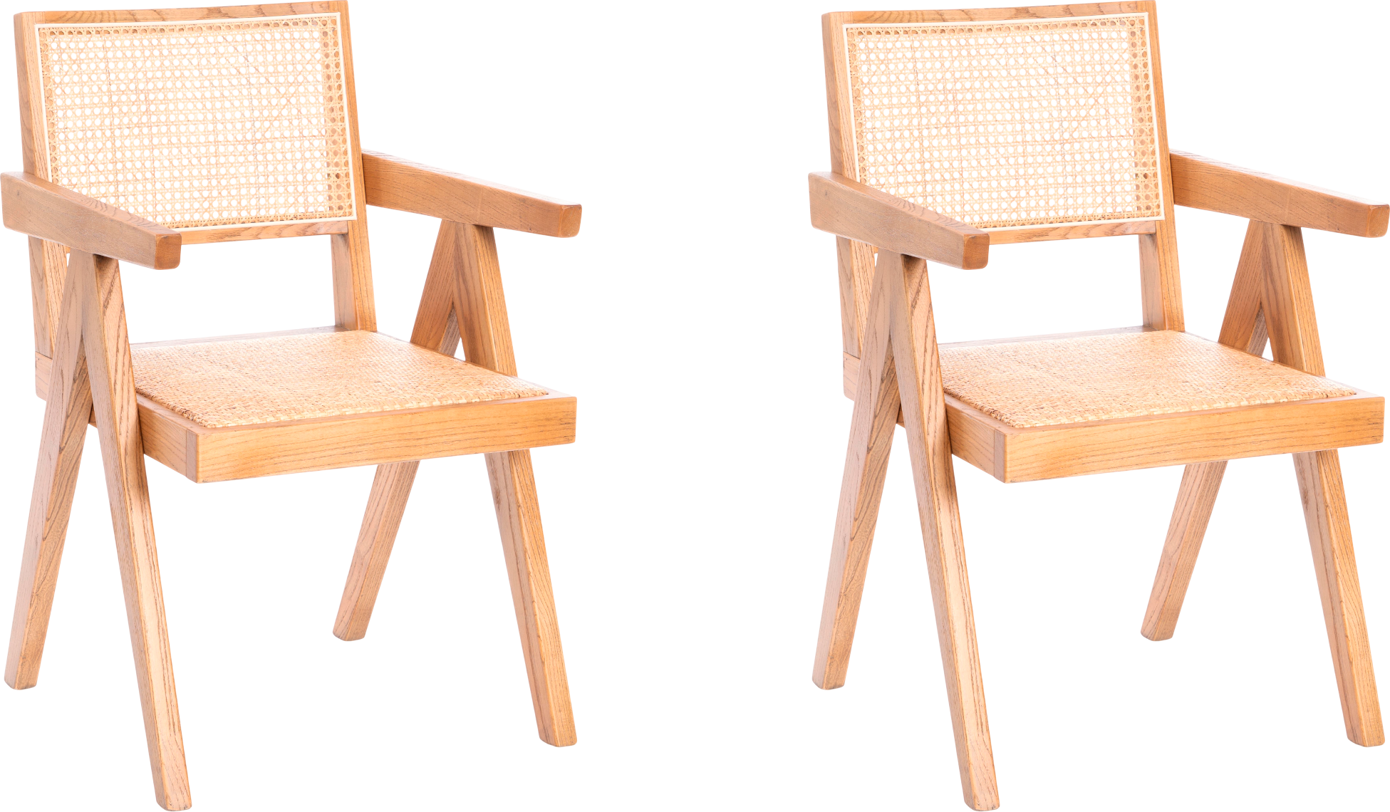 Набор стульев Tetchair Loki дерево вяз/ротанг (2шт, груша №3)