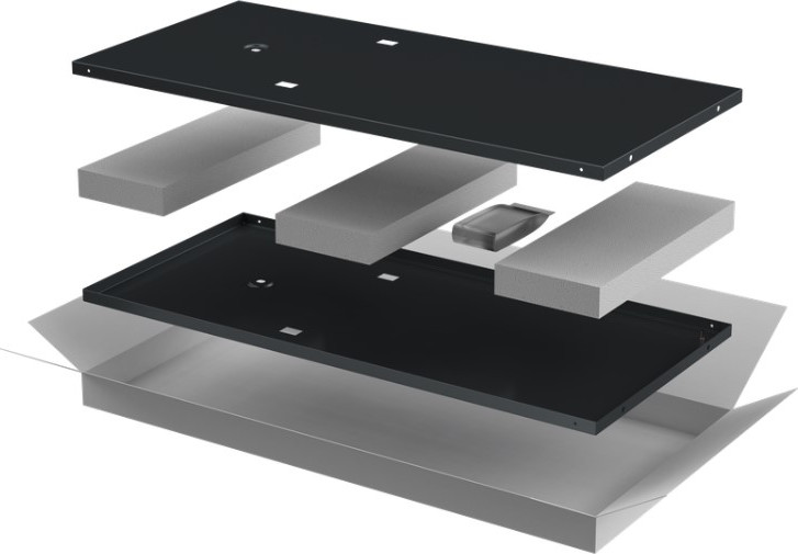 Комплект панелей для щита ITK Linea N / LN05-18UX6-X (2шт, черный)