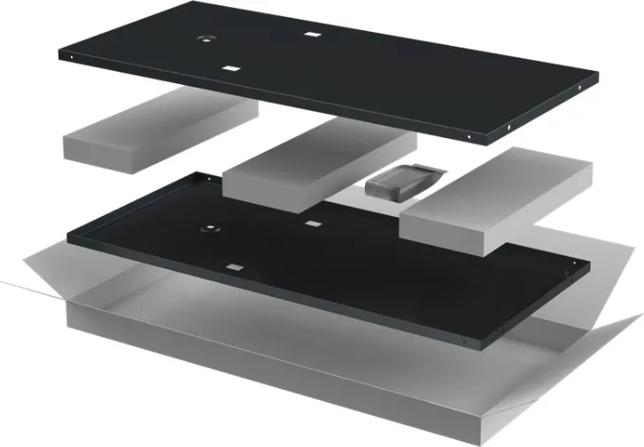 Комплект панелей для щита ITK Linea N / LN05-47UX6-X (2шт, черный)