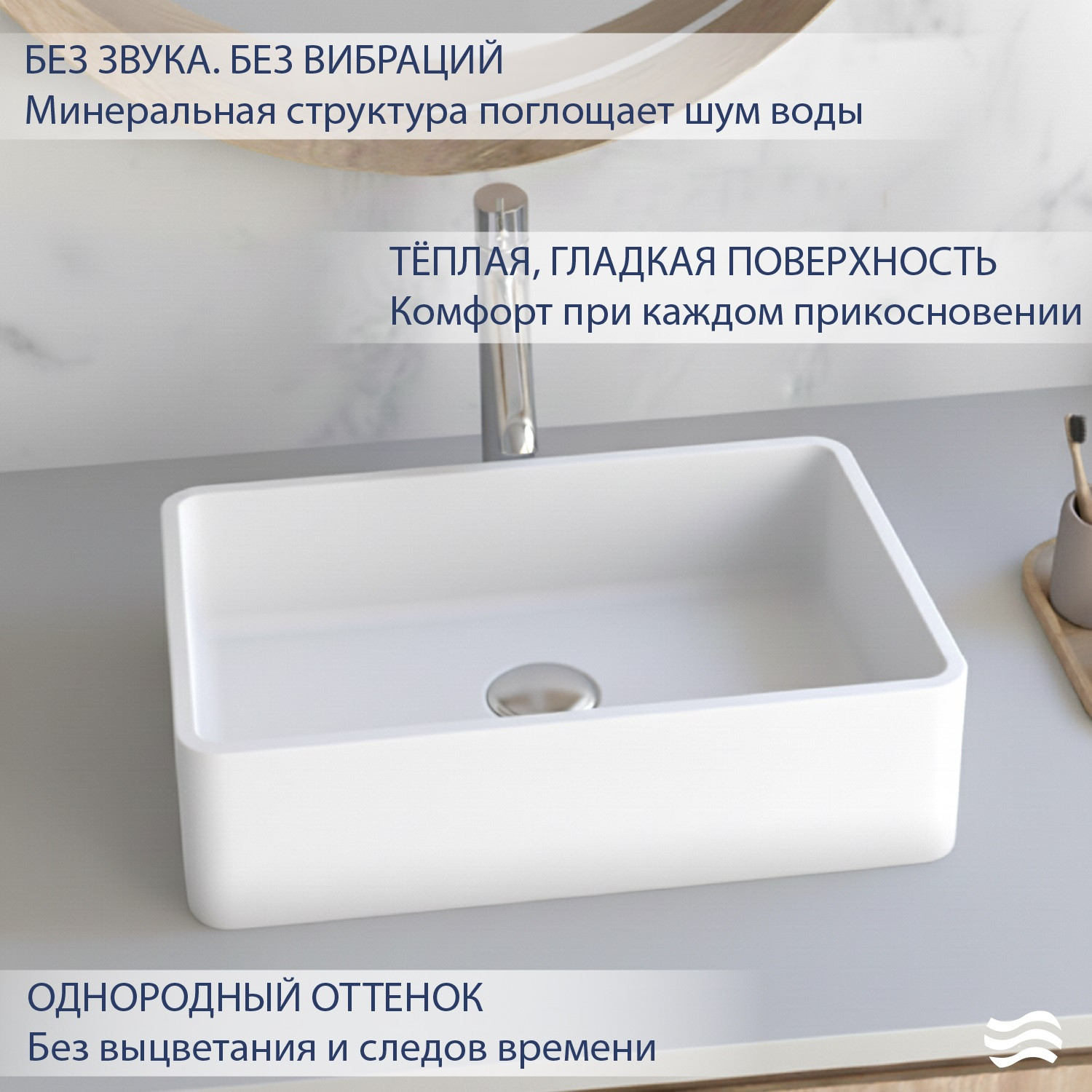 Умывальник Lauter Ravia 21R451PW (Pure White) — фото 3