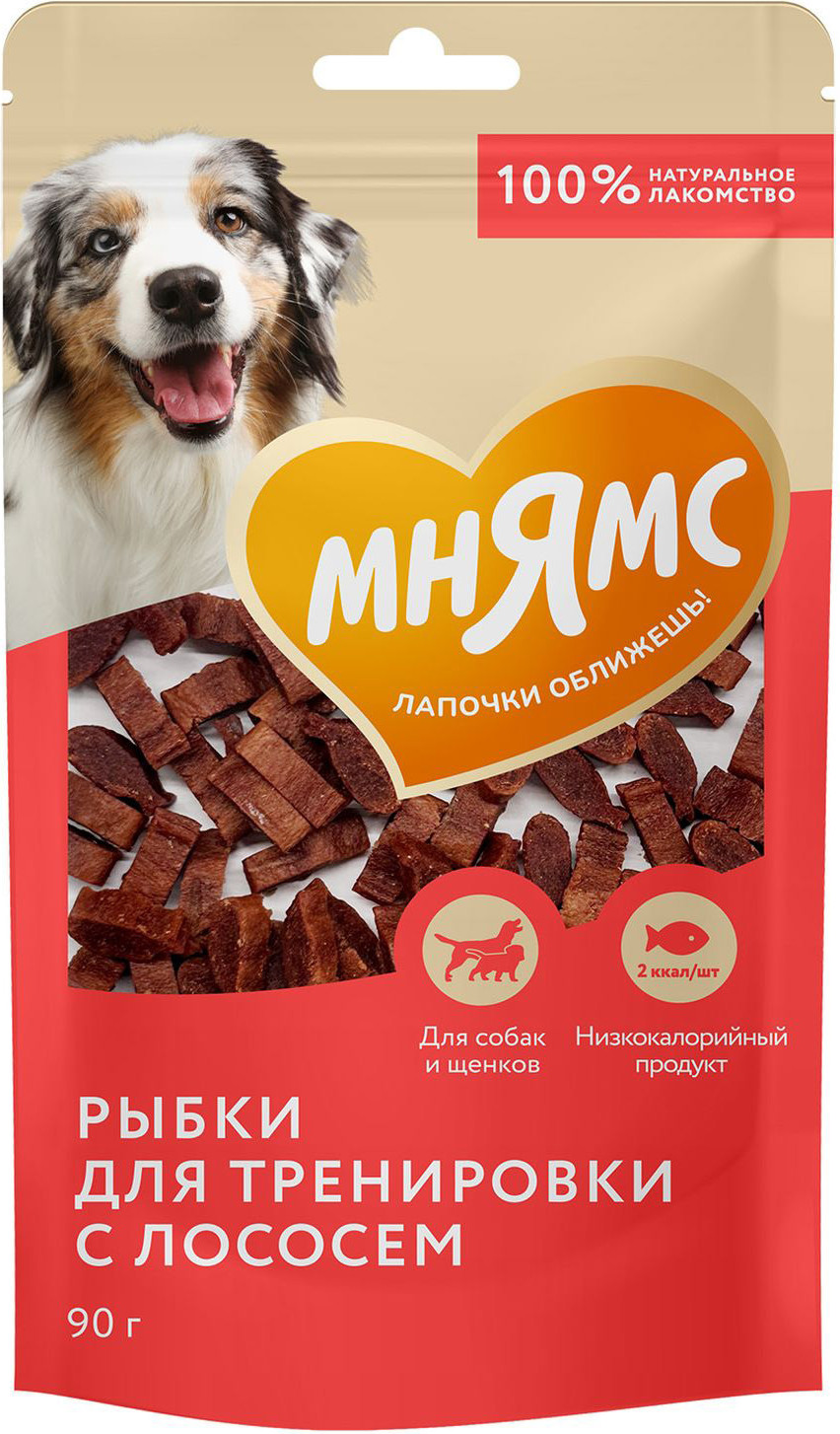 Лакомство для собак Мнямс Рыбки из лосося (90г)