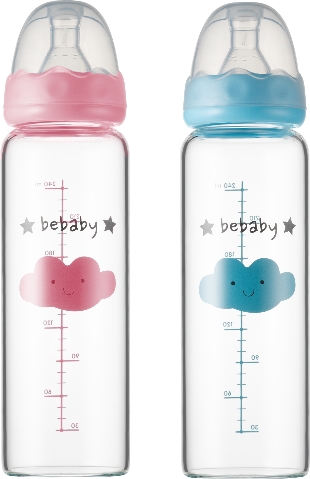 Бутылочка для кормления Be Baby Антиколиковая / R-05B/240 (240мл, цвет в ассортименте) — фото 3