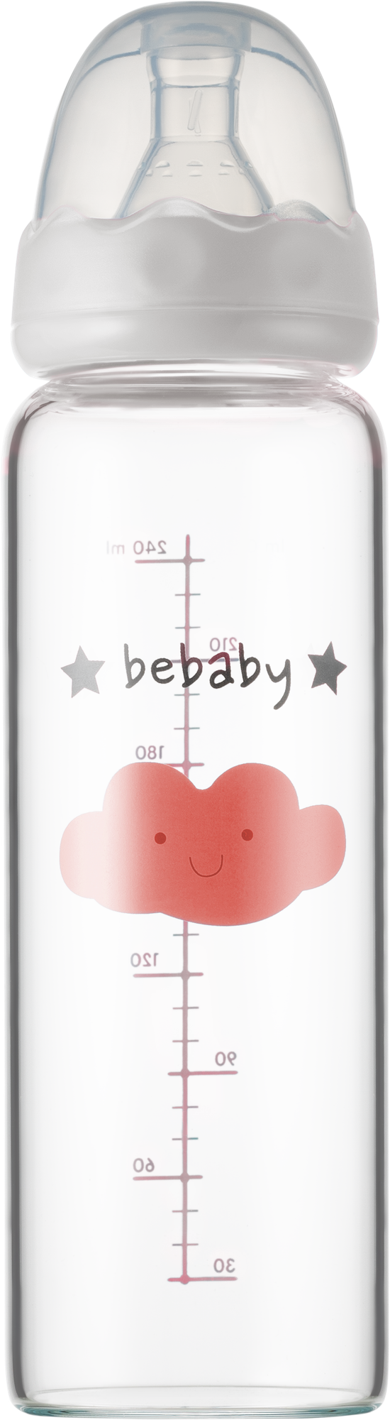 Бутылочка для кормления Be Baby Антиколиковая / R-05B/240 (240мл, цвет в ассортименте)