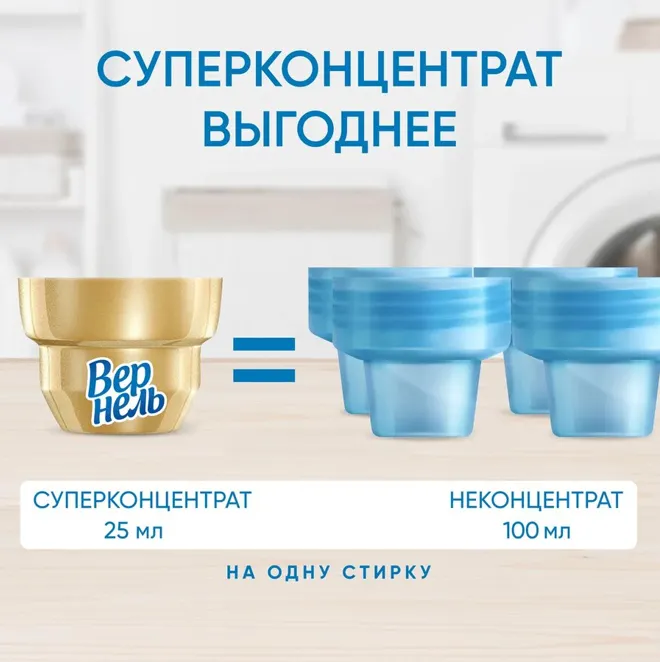Кондиционер для белья Вернель Ароматерапия. Пион и белый чай (3.84л) — фото 9