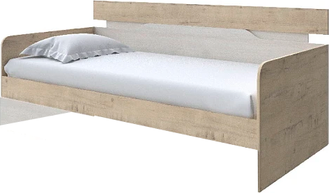 Кровать-тахта Proson Milton 120x190 (бунратти/дуб шамони светлый 124)