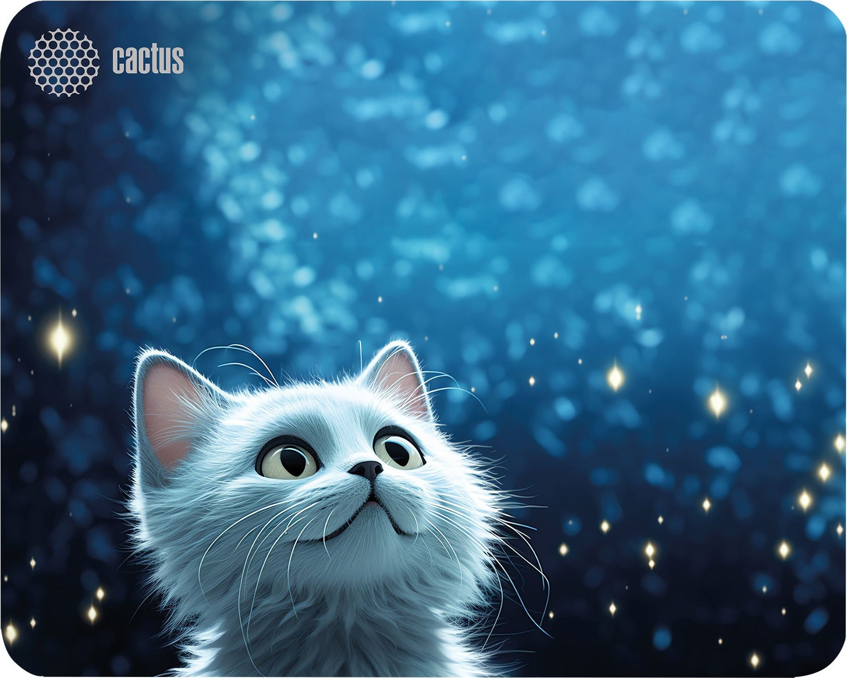 Коврик для мыши Cactus White Cat CS-MPC-D11M