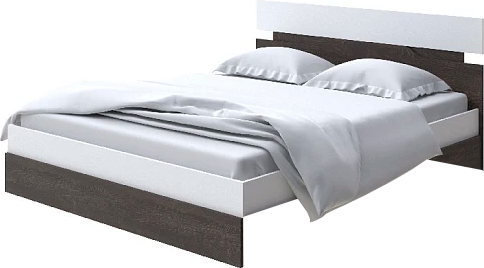 Полуторная кровать Proson Milton 140x200 (белый/дуб кантербери)