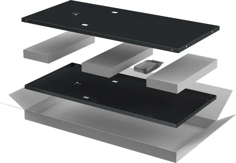 Комплект панелей для щита ITK Linea E / LE05-42UX8-X (черный)