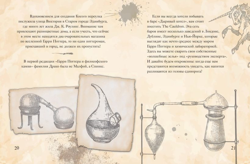 Художественная книга Эксмо Волшебный мир Гарри Поттера. 250 магических фактов (Гримм Т., 9785042036538) — фото 3