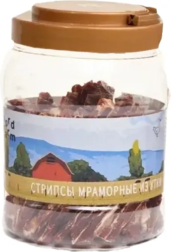 Лакомство для собак Nord Farm Стрипсы мраморные из утки / NF-TR006 (700г)