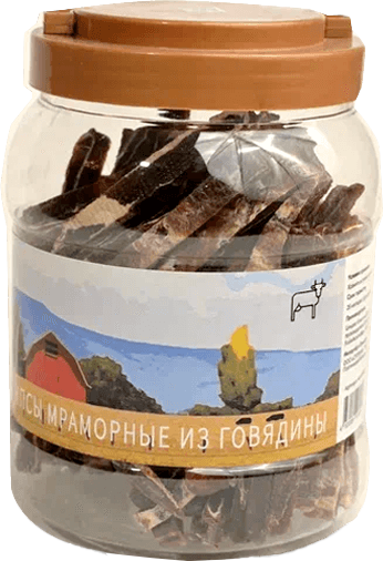 Лакомство для животных Nord Farm Стрипсы мраморные из говядины / NF-TR008 (700г)