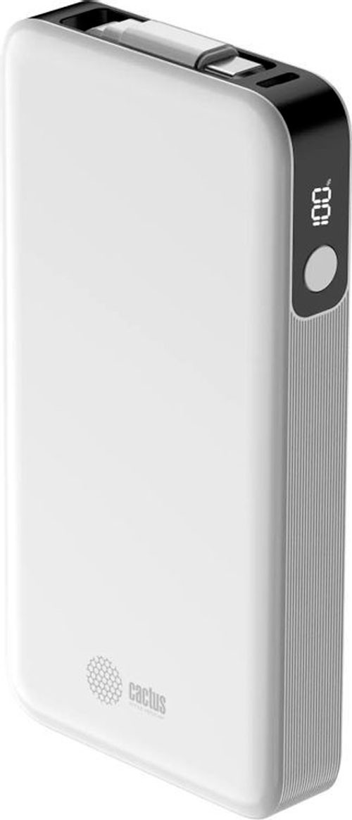 Портативное зарядное устройство Cactus CS-PBFSPA-10000 (белый)