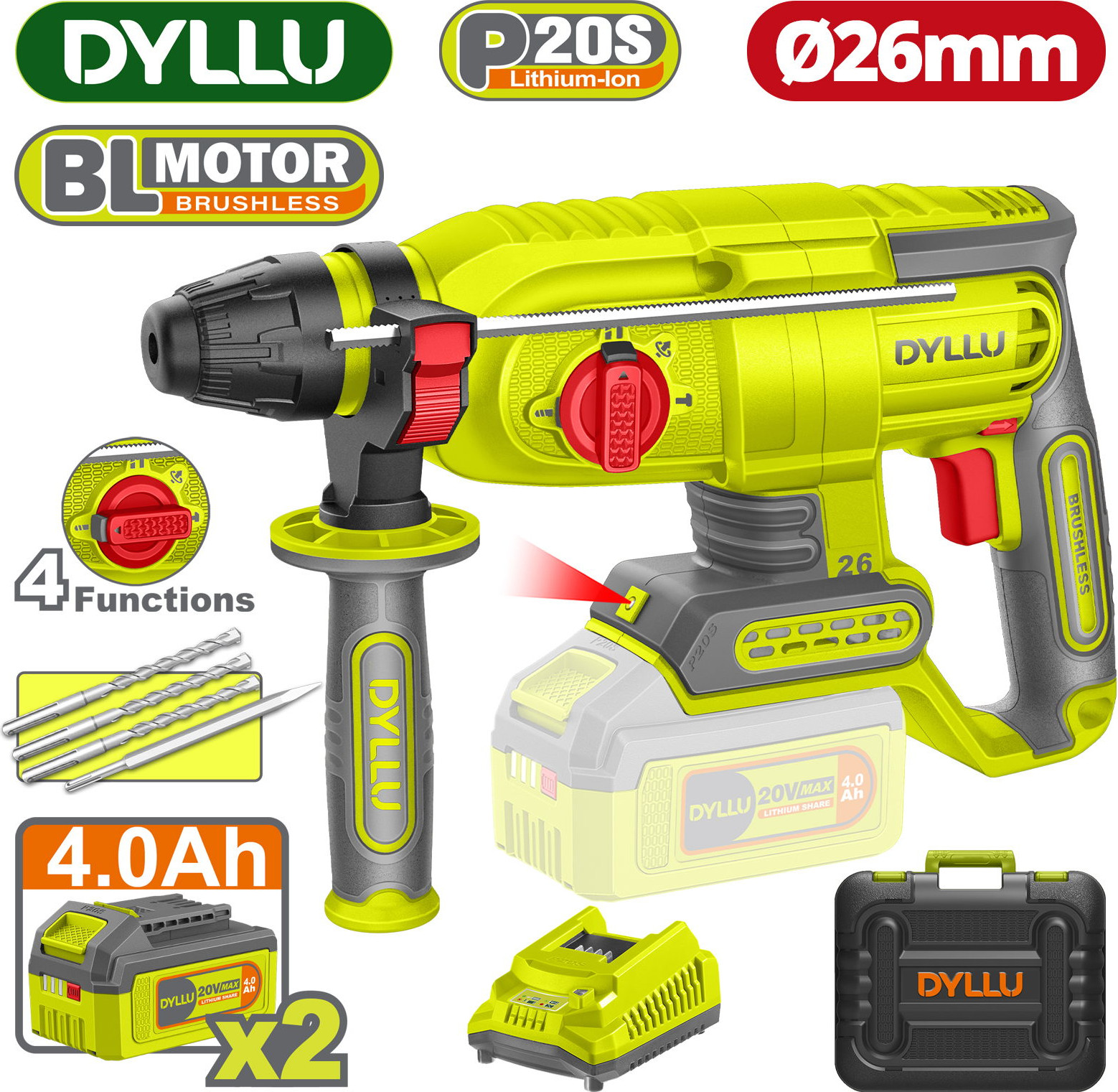 Перфоратор DYLLU DTLM1B262 — фото 2