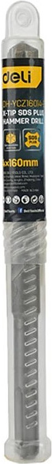 Бур Deli По бетону YS 6x160мм X-Tip SDS-Plus / EDH-YCZ16006-E1 — фото 5