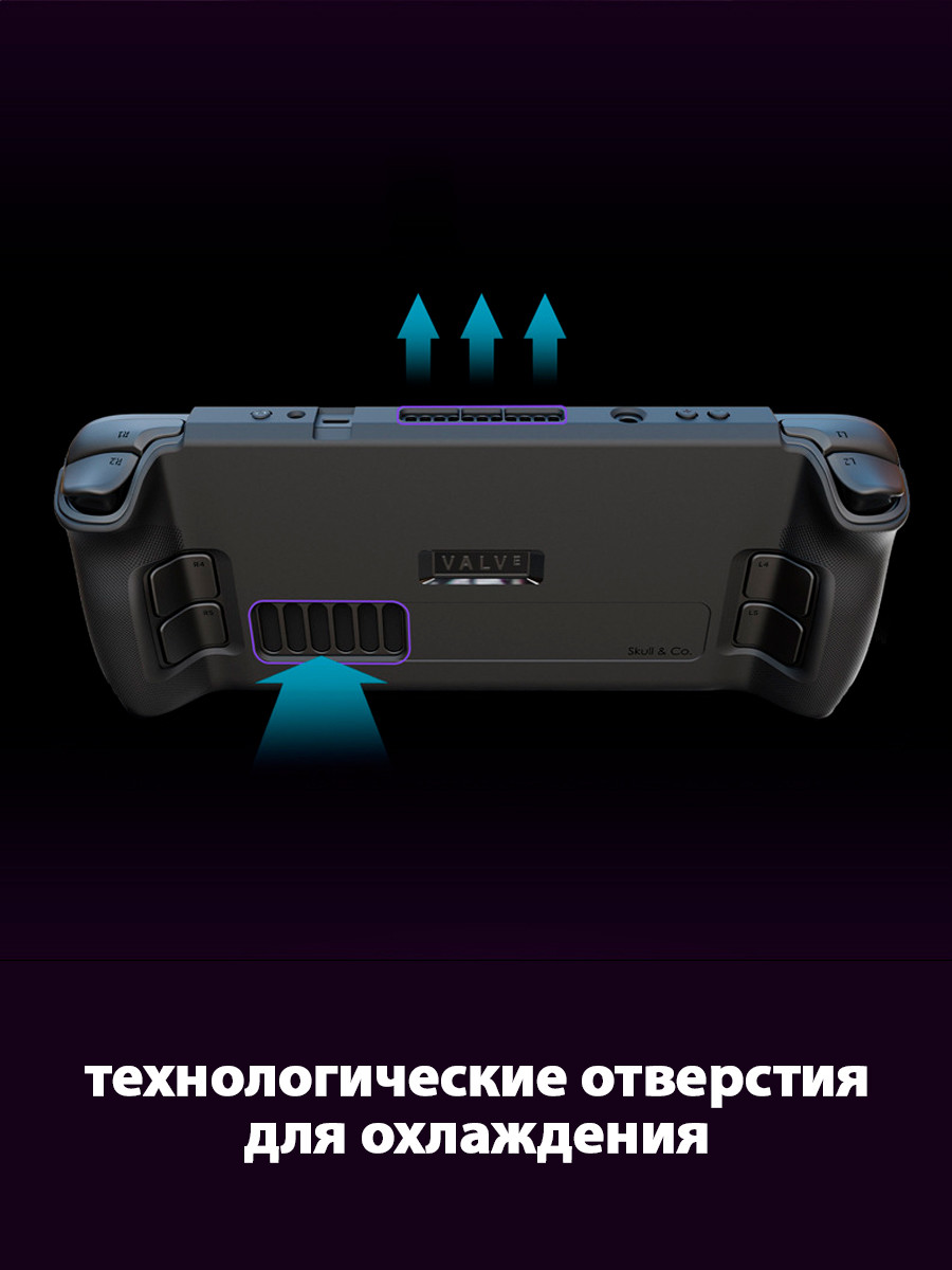 Чехол для игровой приставки Skull & Co Steam Deck с бампером / CC-005 — фото 5