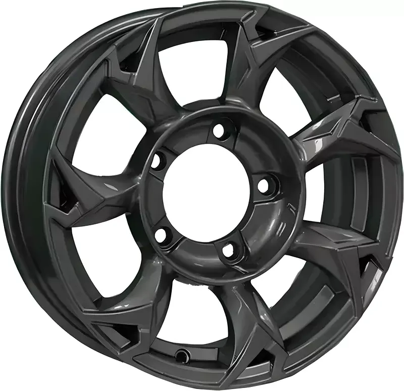 Литой диск Khomen KHW1505 Jimny 15x5.5" 5x139.7мм DIA 108.1мм ET 5мм Gray